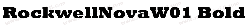RockwellNovaW01 Bold Regular字体转换